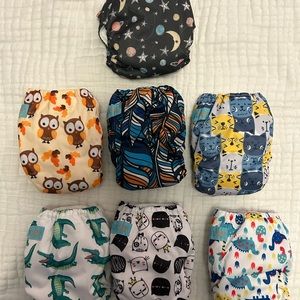6 alvababy newborn pocket diapers plus bonus